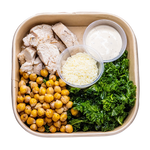 Chickpea Chicken Kale Caesar