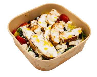 Crispy Chicken & Creamy Feta Salad