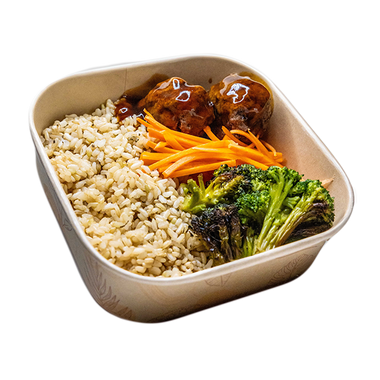 Teriyaki Beef Meatball Box